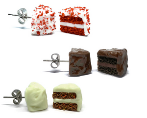 Cake Stud Earrings Set