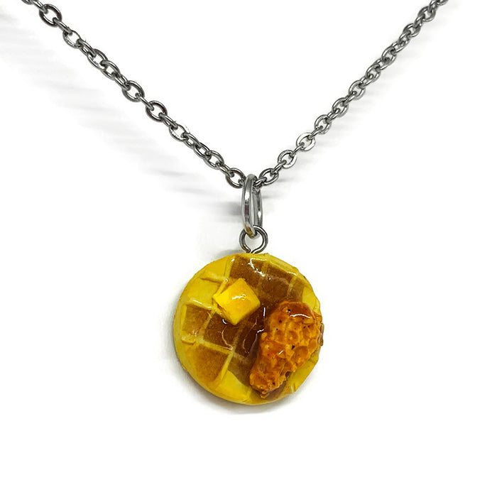 Chicken and Waffle Necklace