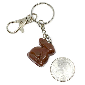 Chocolate Bunny Keychain