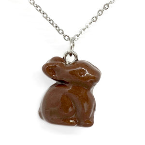 Chocolate Bunny Necklace