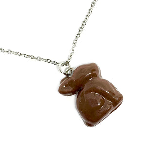 Chocolate Bunny Necklace