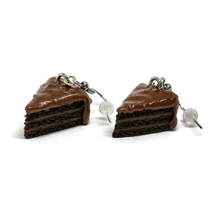 Chocolate Cake Dangle Earrings