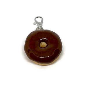 Chocolate Frosted Donut Charm
