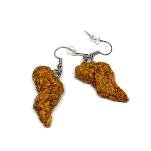 Crispy Chicken Wing Dangle Earrings