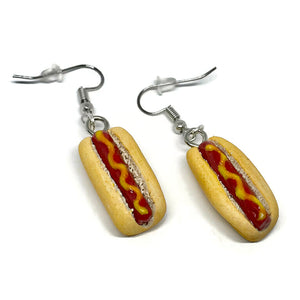 Hot Dog Dangle Earrings