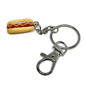 hot dog keychain cute
