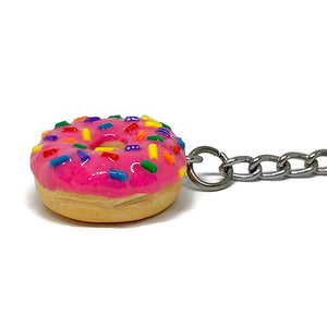 Pink Donut Keychain