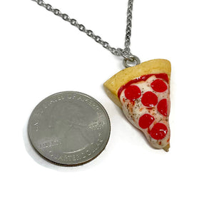 BFF Set: Two Pizza Necklaces