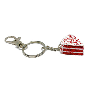 Red Velvet Cake Keychain