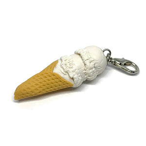 Vanilla Ice Cream Cone Charm